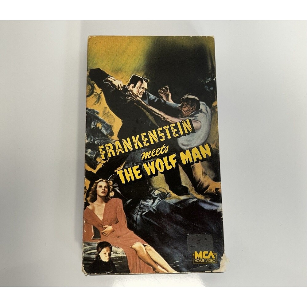 Frankenstein Meets The Wolf Man VHS 1986 MCA Bela Lugosi Lon Chaney JR 1942